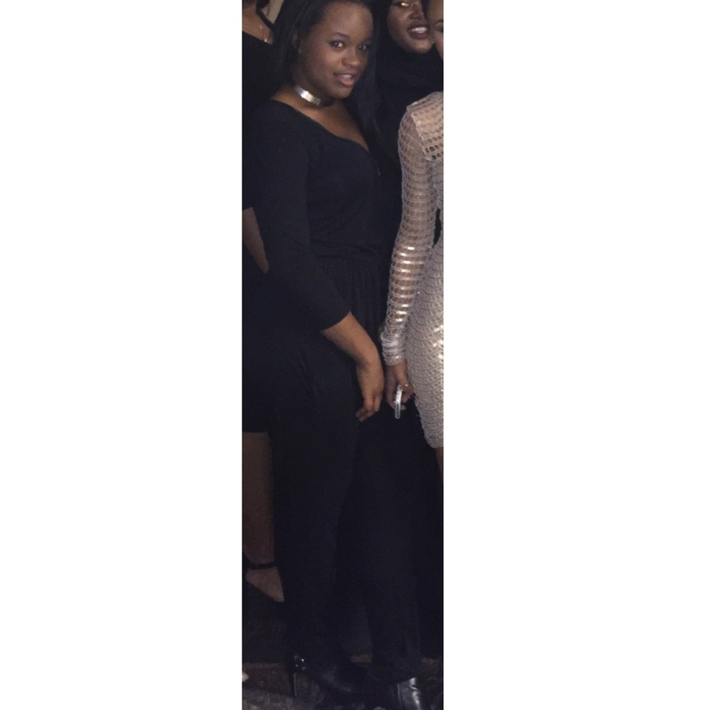 Black jump suit